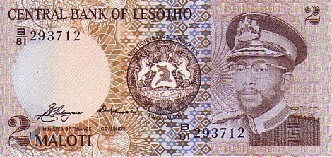 LESOTHO   2 Maloti  Non Daté (1981)   Pick 4a    ***** BILLET  NEUF ***** - Lesotho