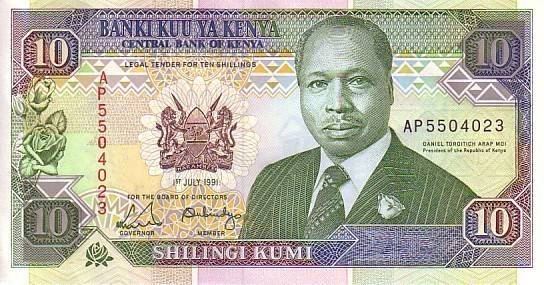 KENYA   10 Shillings   Daté Du 01-07-1991    Pick 24c    ***** BILLET  NEUF ***** - Kenya