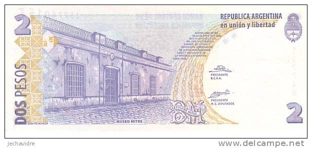 ARGENTINE  2 Pesos   Non Daté (2002)    Pick 352     ***** BILLET  NEUF ***** - Argentinien