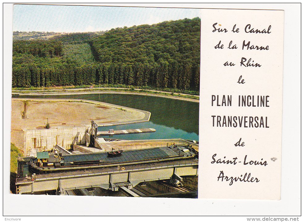Cpm ARZVILLER Plan Incliné Peniche Canal Marne Au Rhin - 8267 Pierron - Arzviller