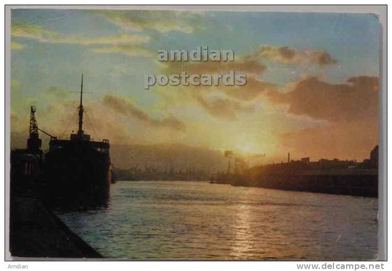 SCOTLAND - Sunset On River Clyde At Broomielaw,  Glasgow - Unused Arthur Dixon Postcard - Lanarkshire / Glasgow
