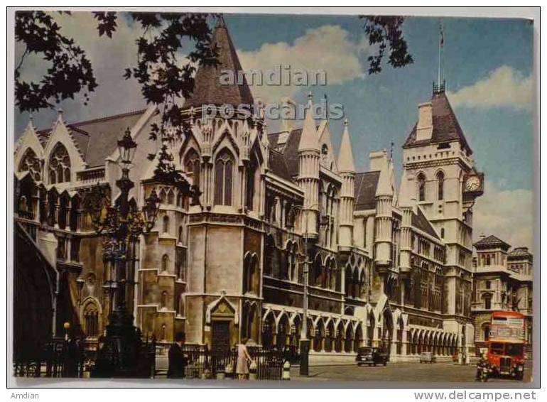 UK / London - Strand, Royal Courts Of Justice - Old Unused Arthur Dixon Postcard - Other & Unclassified