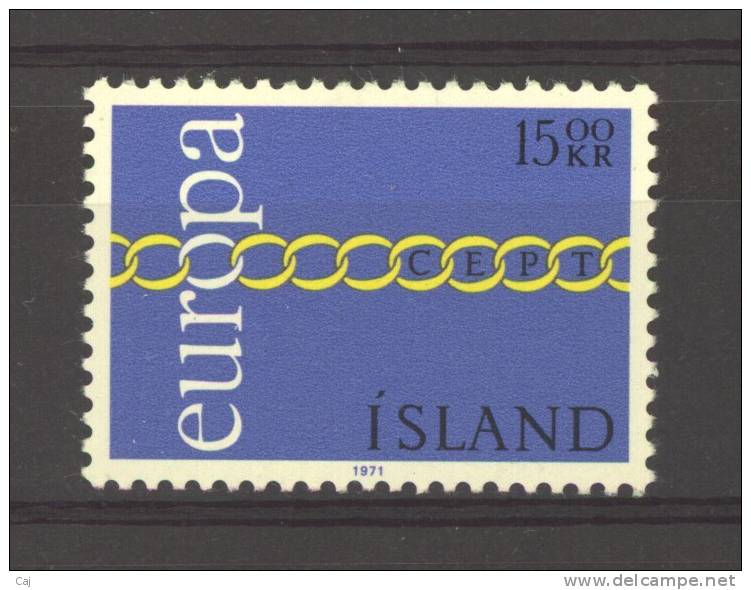 Islande  -  1971  :  Yv  405  **   Europa - Unused Stamps