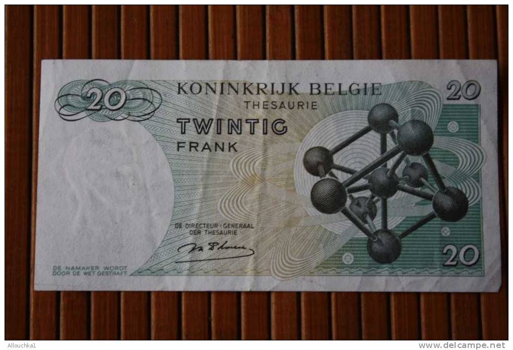 BILLET DE BANQUE ROYAUME DE BELGIQUE TRESORERIE 15-06-1964  20 FRANCS - 20 Francs