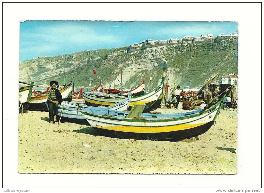 Cp, Portugal, Nazaré, Bateaux Typiques De Pêche - Sonstige & Ohne Zuordnung