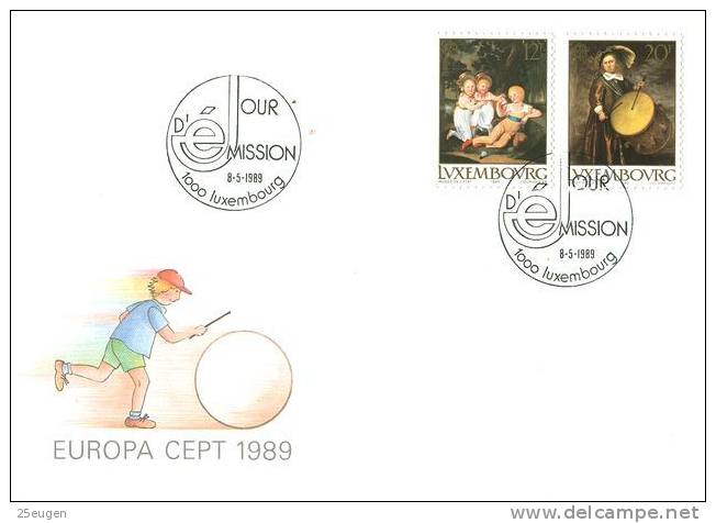 LUXEMBOURG  EUROPA CEPT 1989 FDC - 1989