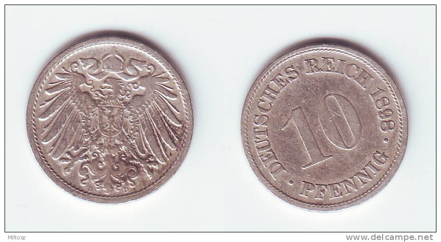 Germany 10 Pfennig 1898 D - 10 Pfennig