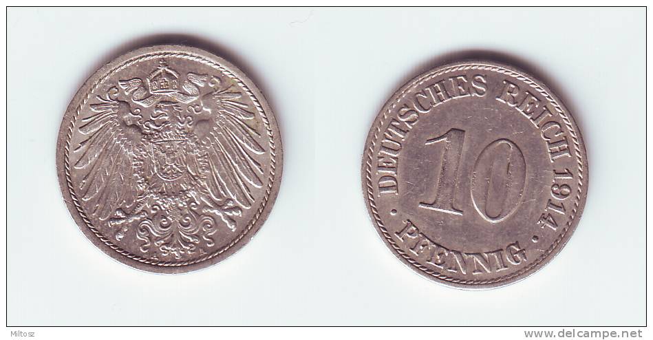 Germany 10 Pfennig 1914 A - 10 Pfennig