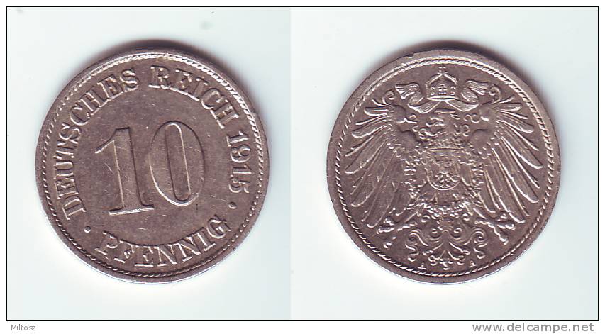 Germany 10 Pfennig 1915 A - 10 Pfennig