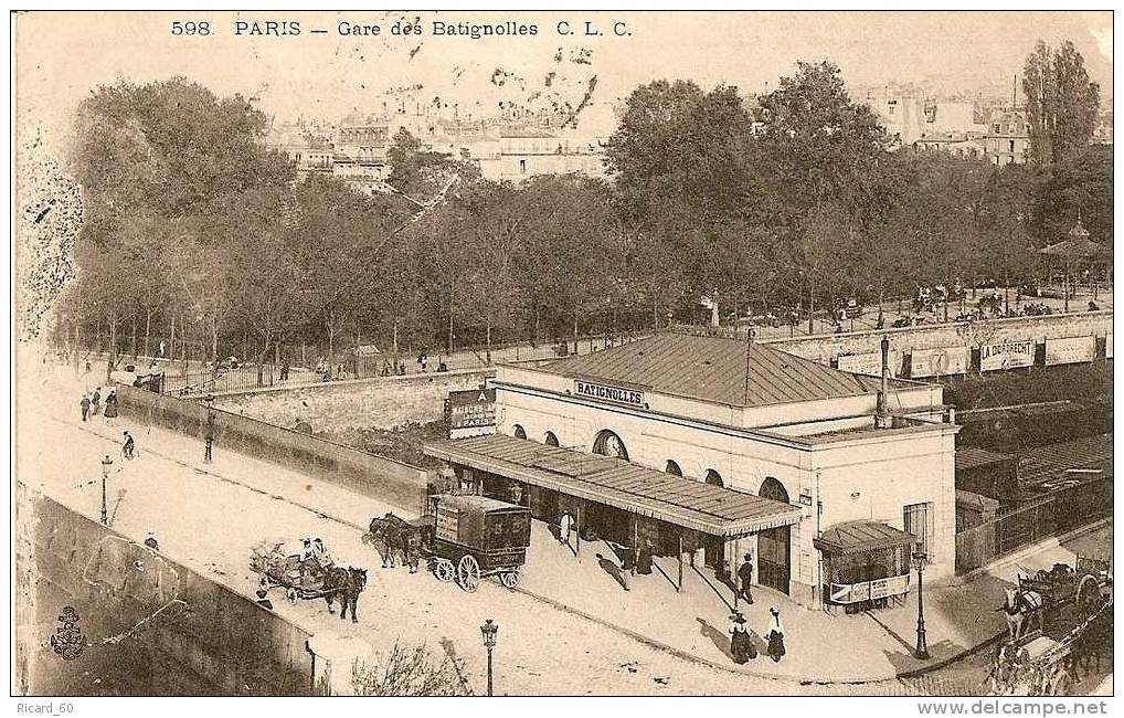Cpa  De Paris, La  Gare Des Batignolles - Arrondissement: 17