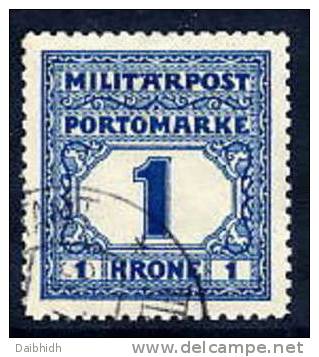 BOSNIA & HERZEGOVINA  1916 Postage Due 1 Kr. Used  Michel Porto 25 - Bosnia Erzegovina