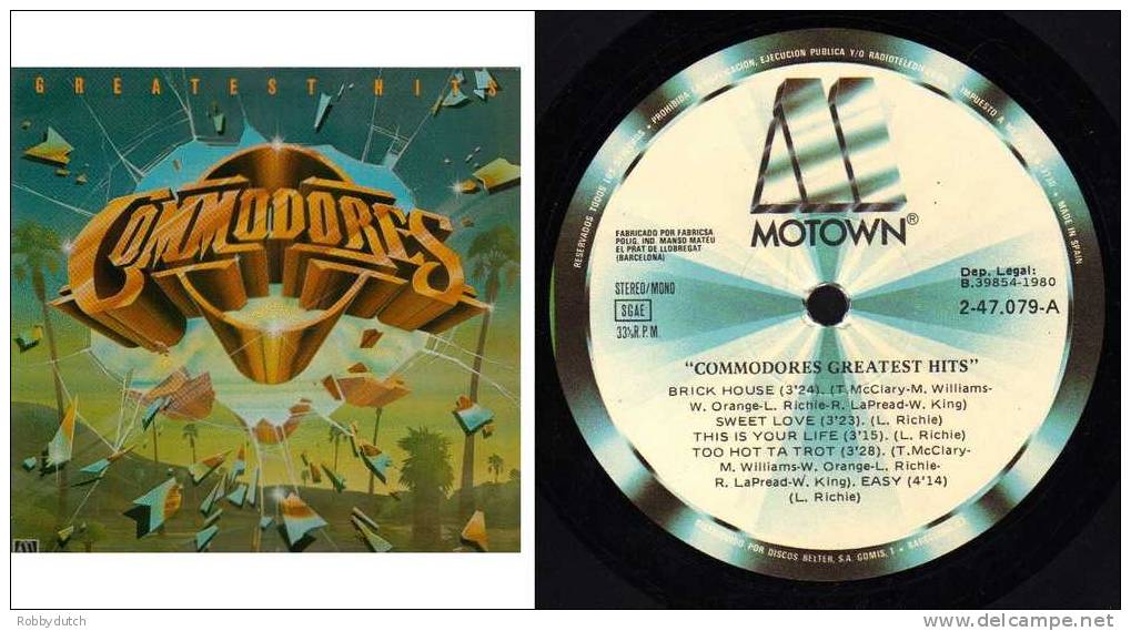 * LP *  COMMODORES - GREATEST HITS (Spain, 1981 Different Tracks!!) - Soul - R&B