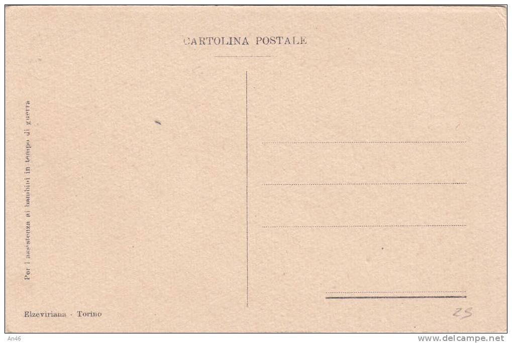 ASSISTENZA AI BAMBINI IN TEMPO DI GUERRA ILLUSTRATORE ATTILIO MUSSINO ORDINE SPARSO   ORIGINALE D´EPOCA 100% - Other & Unclassified