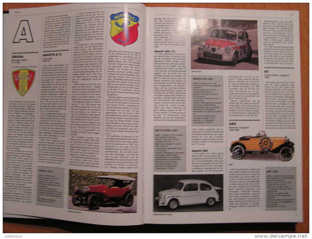 ENCYCLOPEDIE VAN DE AUTO MERKEN MODELLEN TECHNIEK Jaguar Pegaso BMW Porsche Etc ... - Encyclopedia