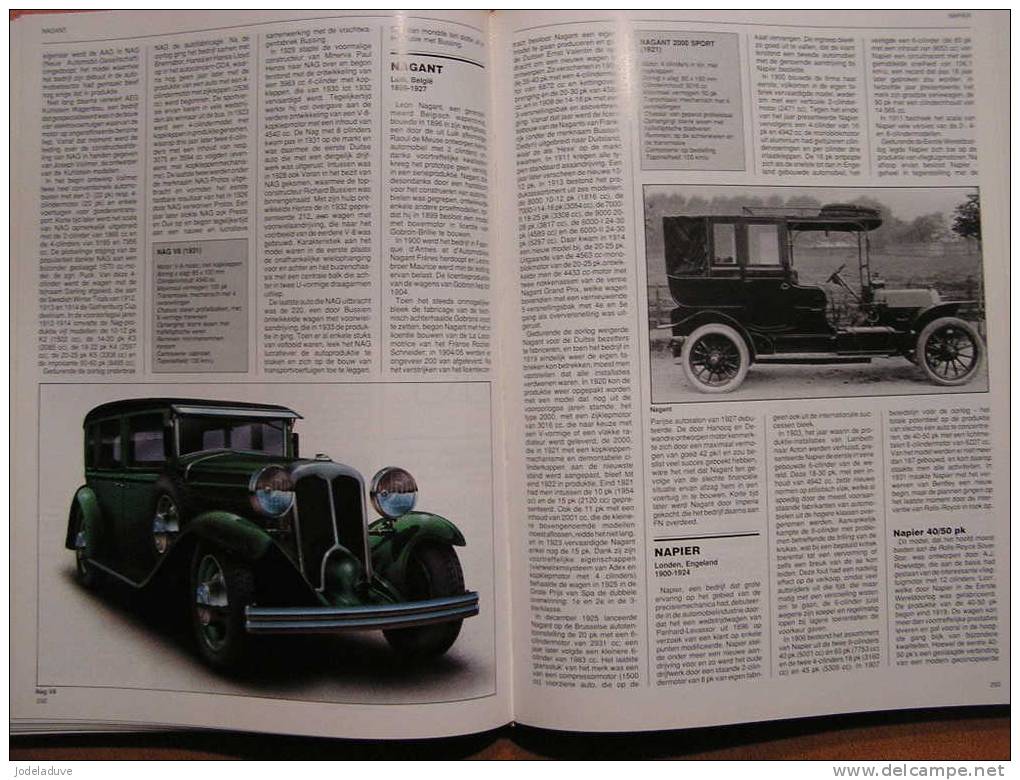 ENCYCLOPEDIE VAN DE AUTO MERKEN MODELLEN TECHNIEK Jaguar Pegaso BMW Porsche Etc ...