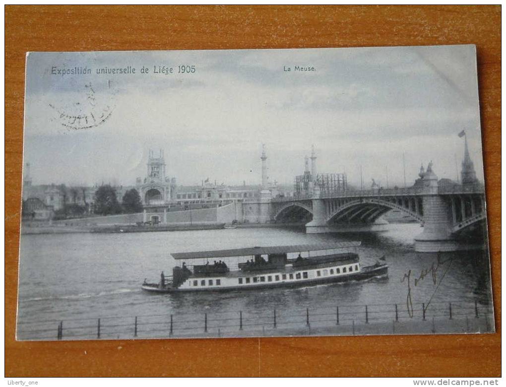 EXPO LIEGE 1905 La Meuse / Anno 1905 ( Zie Foto´s Voor Details ) !! - Expositions