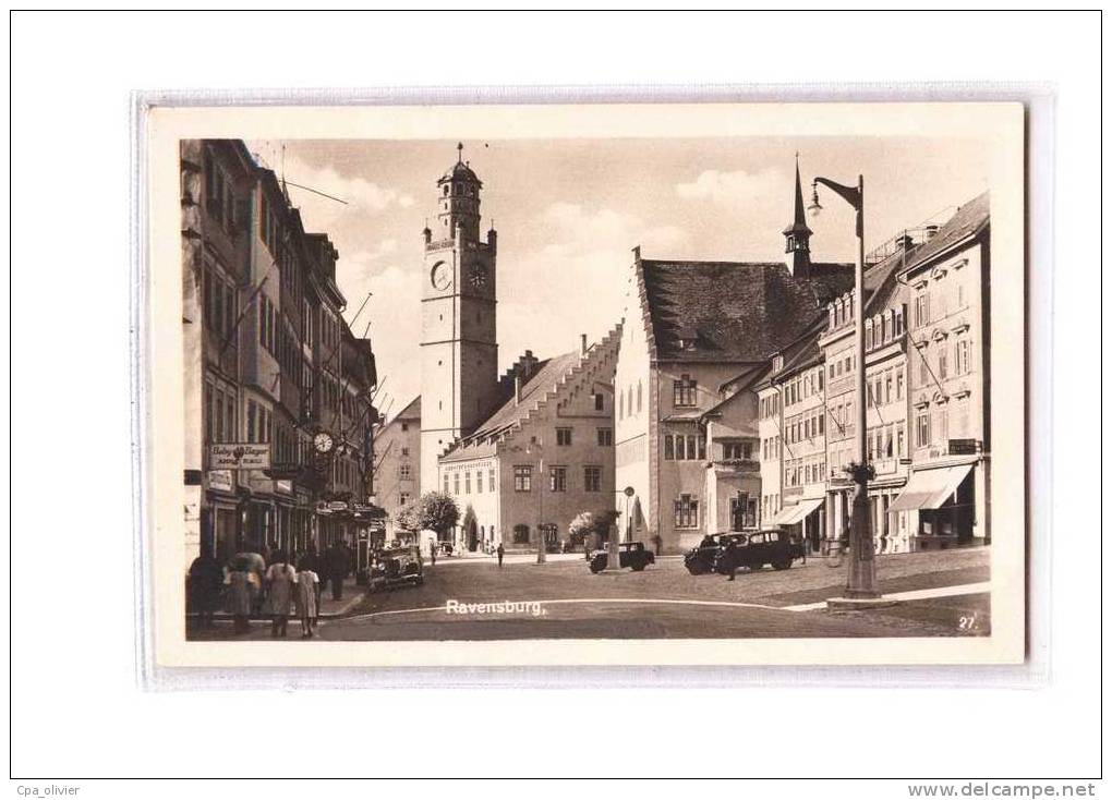 ALLEMAGNE Ravensburg, Place, Clocher, Ed Trinks 27, CPSM 9x14, 1946 - Ravensburg