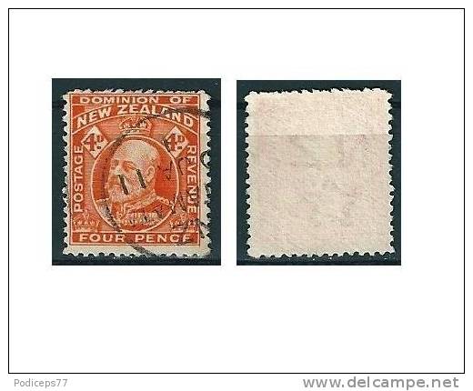 Neuseeland  1909 Edward VII  4 P Orange  (Z14:14)  Mi-Nr.126 C Gestempelt / Used - Other & Unclassified