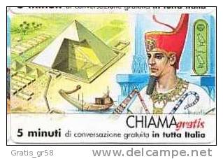 ITALY - Chiama Gratis 518, Cheope, 3.500ex, 7/03, Mint - Schede GSM, Prepagate & Ricariche