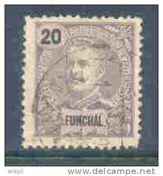 ! ! Funchal - 1897 D. Carlos 20 R - Af. 17 - Used - Funchal