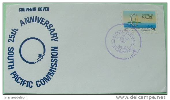 Nauru 1972 FDC Cover Unsend - South Pacific Comission - Nauru