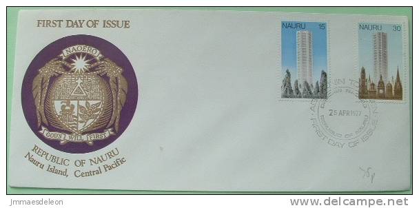 Nauru 1977 FDC Cover Unsent - Buildings - Nauru