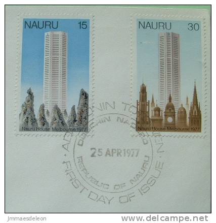 Nauru 1977 FDC Cover Unsent - Buildings - Nauru