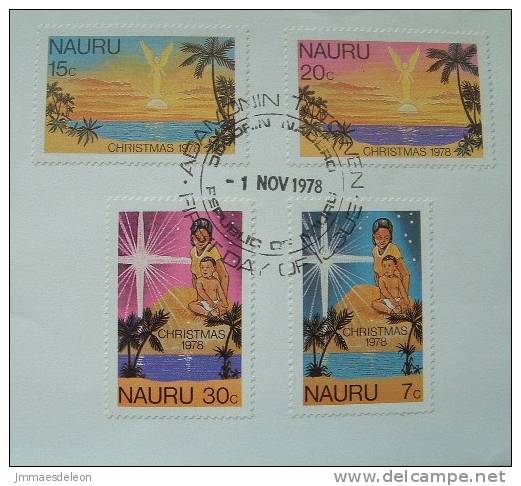 Nauru 1978 FDC Cover Unsent - Christmas - Nauru