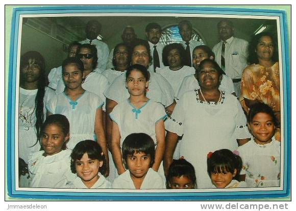 Nauru 1983 FDC Maxicard Unsent - Christmas - Virgin And Child - People Of Nauru Children - Nauru