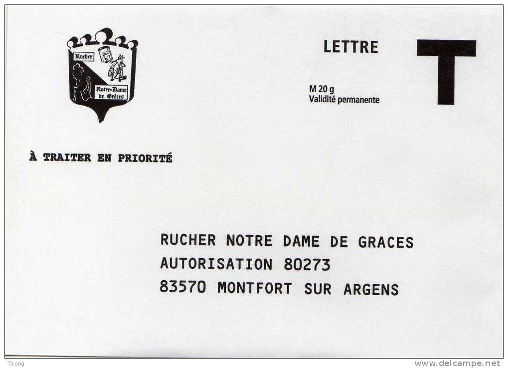 PUBLICITE - LETTRE T RUCHER NOTRE DAME DE GRACE 83 MONTFORT SUR ARGENS ( ABEILLE ) - Abeilles