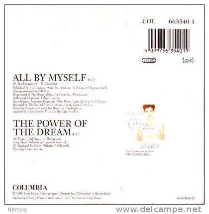 CD - Céline DION - All By Myself (5.12) - The Power Of The Dream (4.31) - Collectors