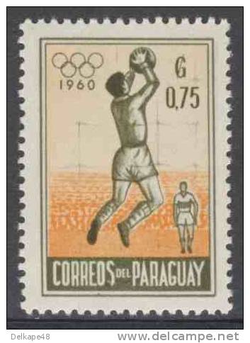 Paraguay 1960 Mi 836 YT 574 ** Football  / Fussball / Voetbal - Olympic Games, Rome (1960) / Olympische Sommerspiele - Estate 1960: Roma