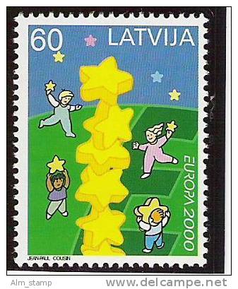 2000 Lettland   Yv. 490  Mi.  519 ** MNH Europa - 2000