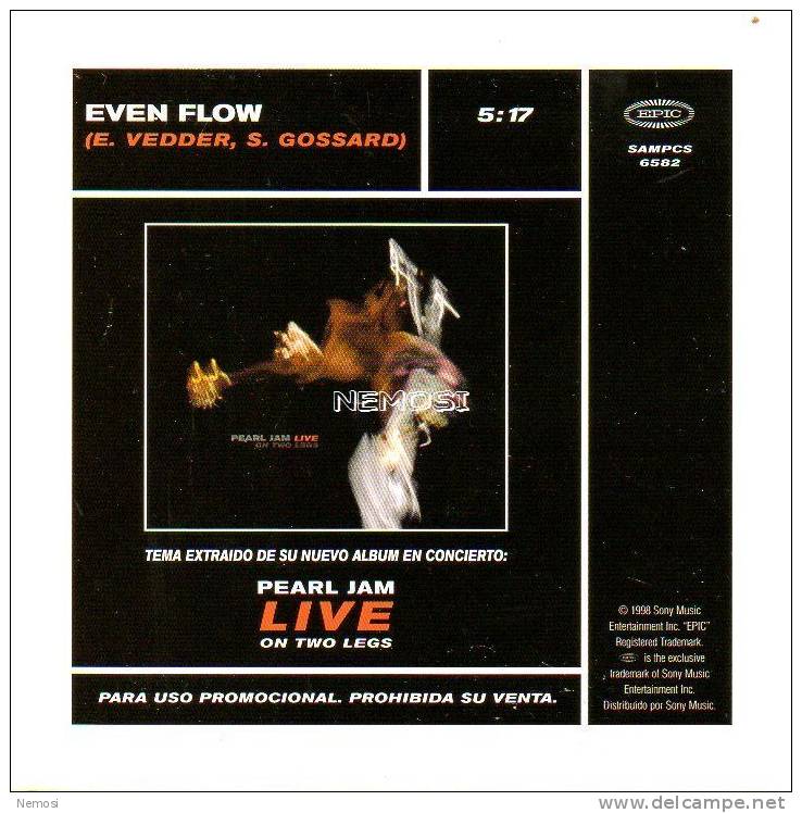 CD - PEARL JAM - Even Flow (5.17) - PROMO - Collectors