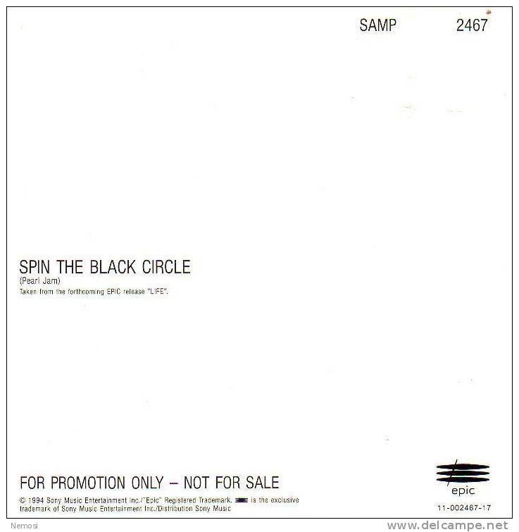 CD - PEARL JAM - Spin The Black Circle (2.48) - PROMO - Collector's Editions