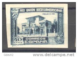 ES575-LA186TV.PABELLON DE CUBA.PRO UNION IBEROAMERICANA  SIN DENTAR  1936   (Ed 575s*) Nuevo,sin Charnela.RARO C/c - Nuevos