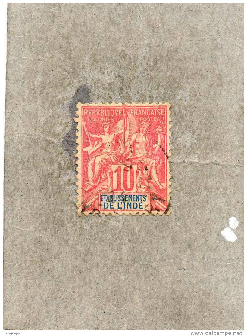 INDE (Etablissement Français) :  Type Sage - Used Stamps