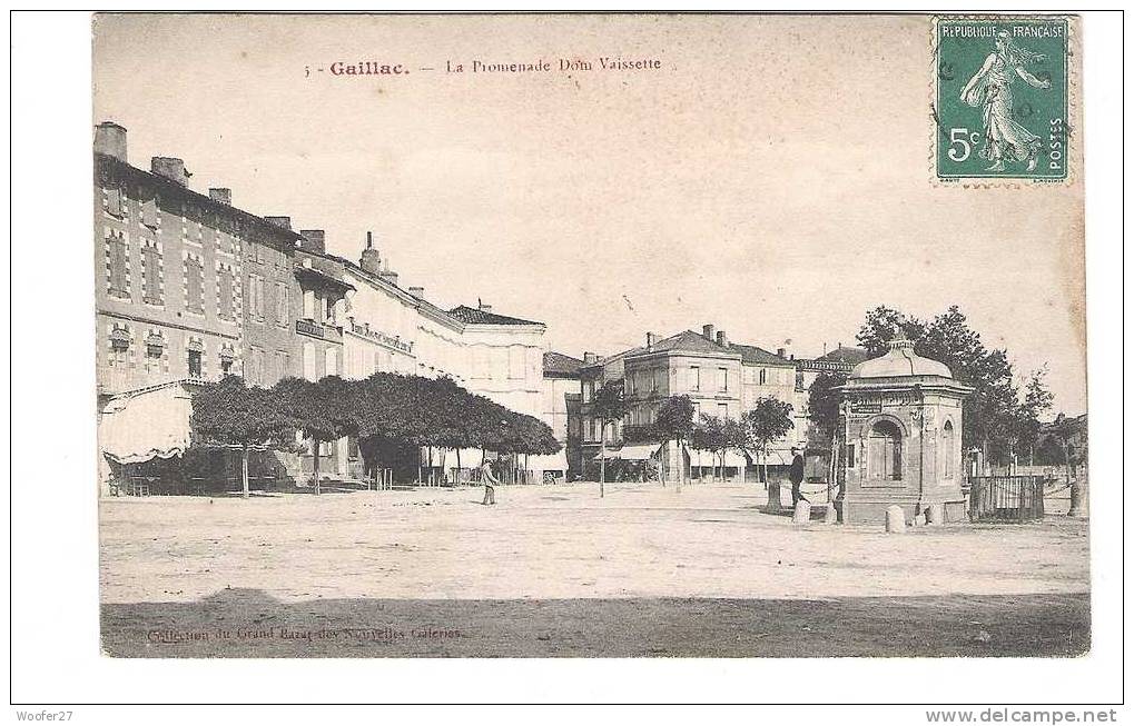 CPA   GAILLAC  La Promenade Dom Vaissette - Gaillac
