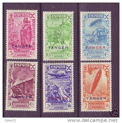 TABE17SF-L23122TTT.Spain. Espagne.BENEFICENCIA.Hist Oria Del Correo.TANGER  ESPAÑOL.1943.(Ed 17/22**) Sin Charnela. - Otros (Tierra)