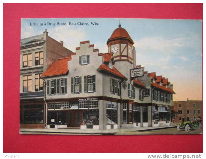 Eau Claire WI   Urheim's Drug Store   Circa 1907 - Eau Claire