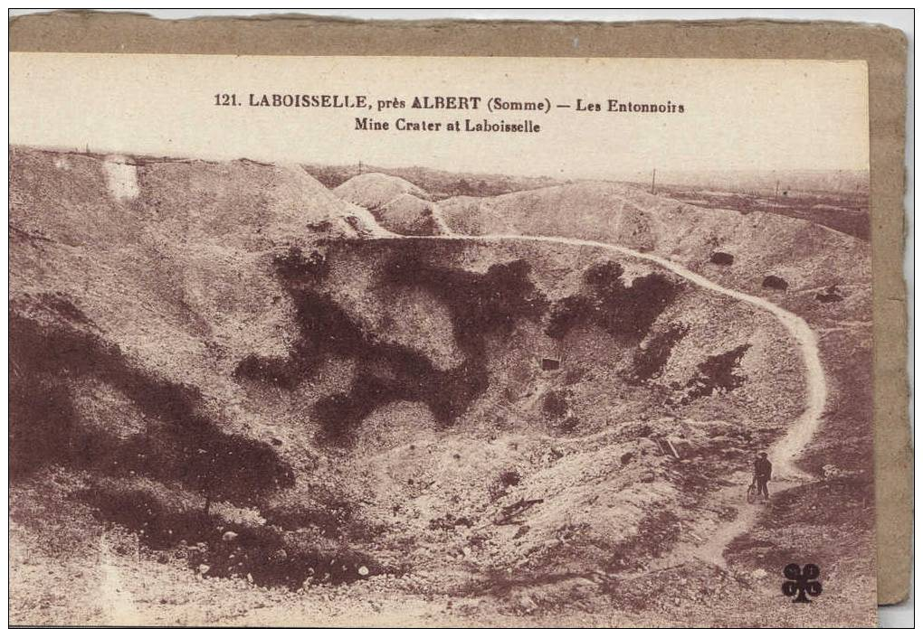 SOMME. LABOISSELLE PRES ALBERT .GUERRE DE 1914-18. LES ENTONNOIRS. - Albert