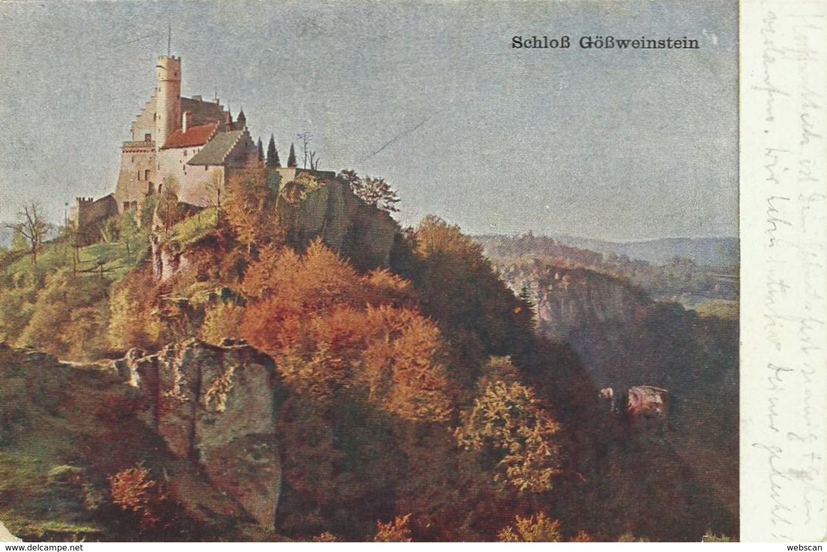 AK Gößweinstein Schloss Fränkische Schweiz Color 1922 #04 - Forchheim