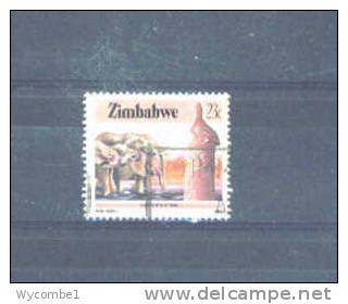 ZIMBABWE - 1985 Infrastucture 23c FU - Zimbabwe (1980-...)