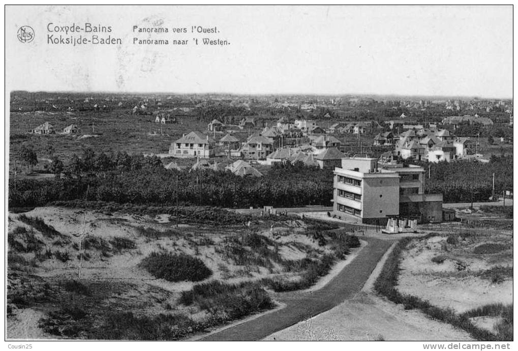 BELGIQUE - COXYDE-BAINS - Panorama Vers L'Ouest - Koksijde