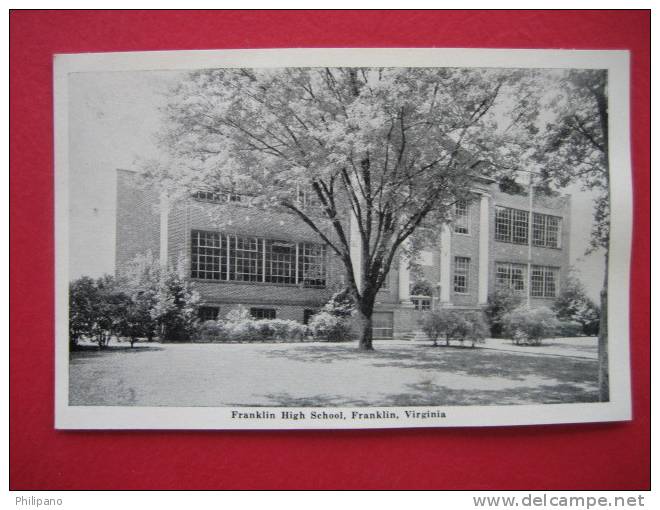 Franklin Va  Franklin High School  Vintage Wb-- - Autres & Non Classés