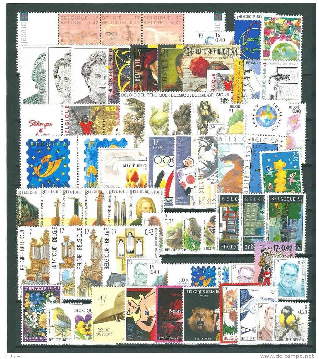 Belgique: Année 2000 ** - Full Years