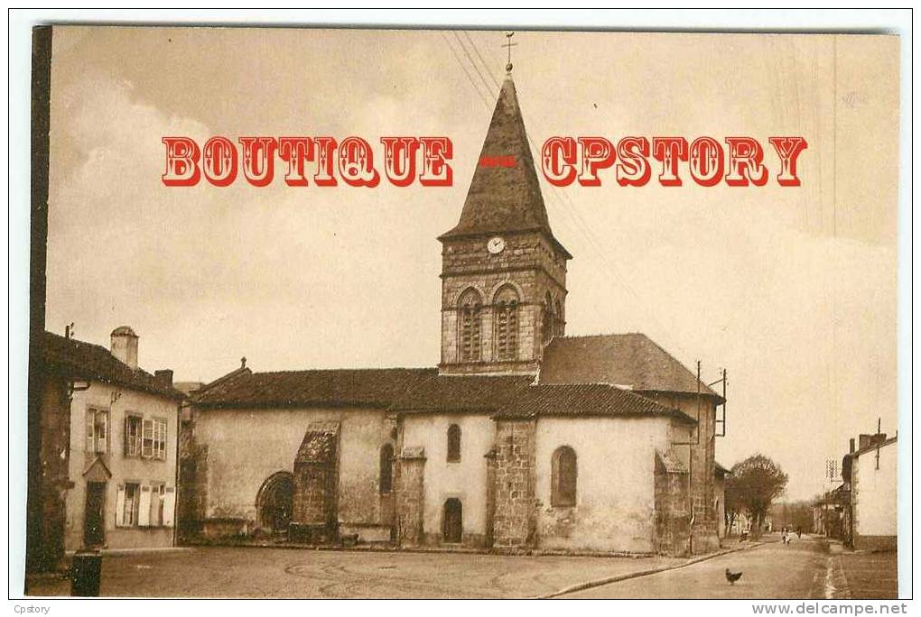 87 - SAINT LAURENT Sur GORRE - Eglise Et La Place - Dos Scané - Saint Laurent Sur Gorre