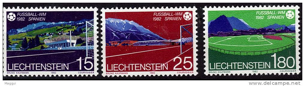 LIECHTENSTEIN   N° 740/42  * *     Cup 1982     Football   Soccer Fussball - 1982 – Spain