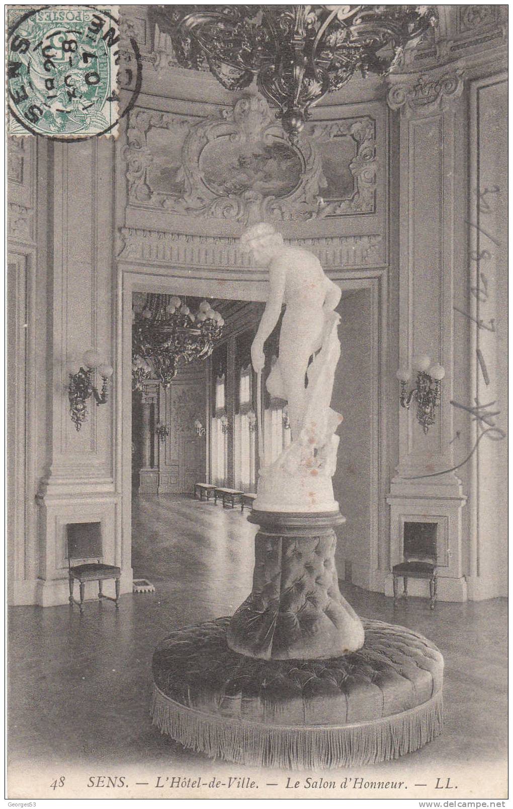 SENS     L'Hotel De Ville -Le Salon D'Honneur          1907 - Monuments