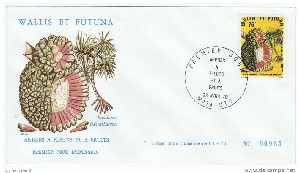 FDC => WALLIS Et FUTUNA - Arbres à Fleurs Et à Fruits 1979 Mata-Utu - FDC